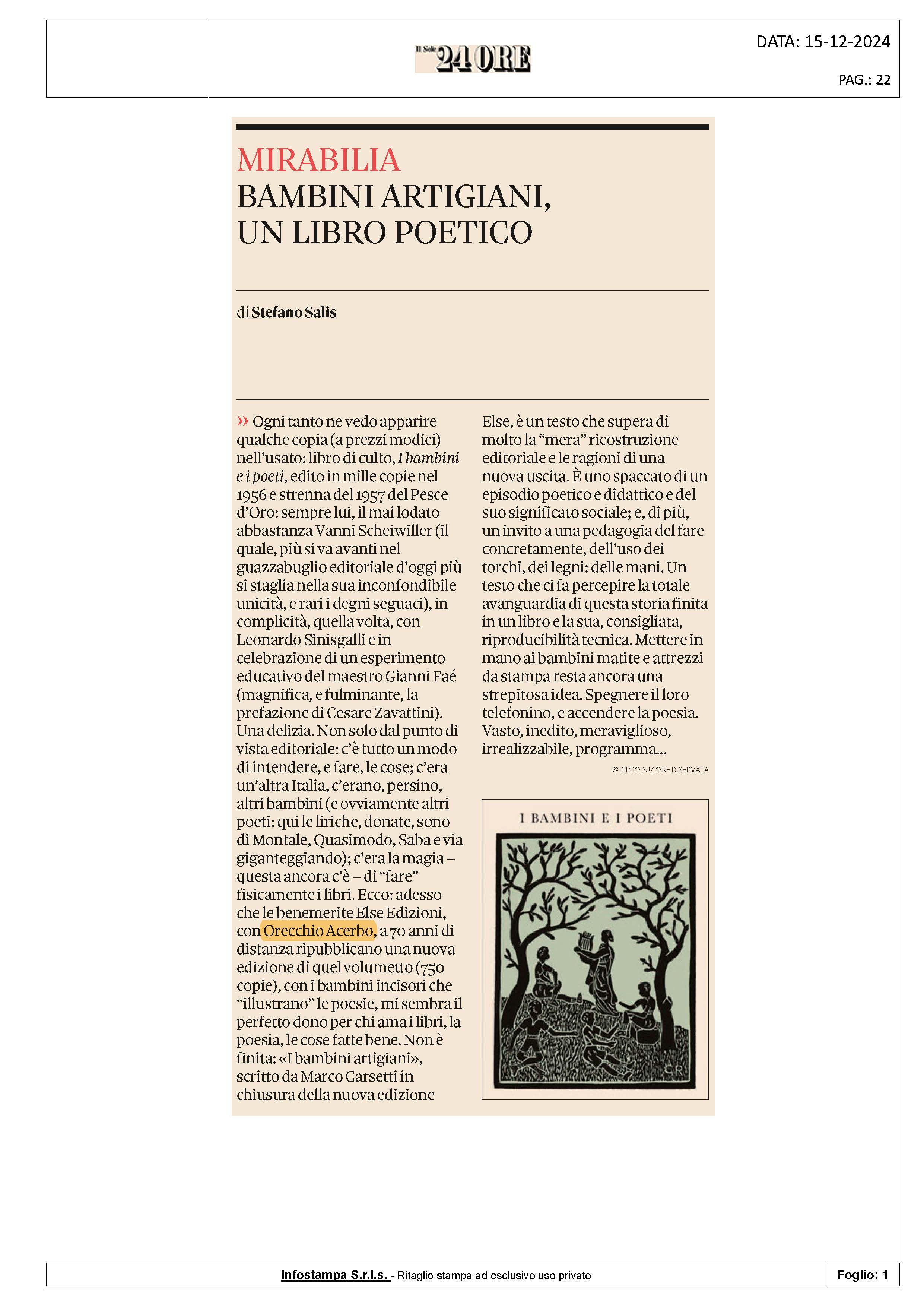 sole24ore domenica 15.12.2024